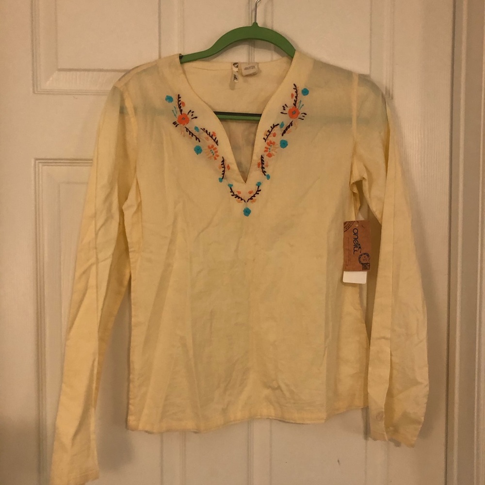 NWT O’Neill Viva Mexico Embroidered Top